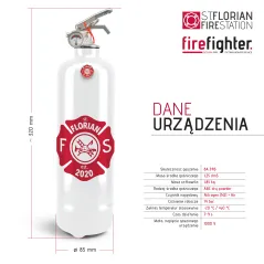 GAŚNICA OZDOBNA ART MUCHA 2 ST.FLORIAN