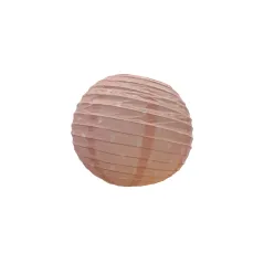 LAMPION PAPIEROWY RÓŻOWY W BIAŁE SERCA