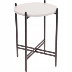 STOLIK KAWOWY SKŁADANY LOFT METALOWY MARMURKOWY 30 CM INDUSTRIALNY HOME STYLING COLLECTION