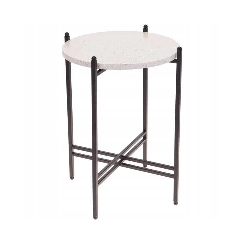 STOLIK KAWOWY SKŁADANY LOFT METALOWY MARMURKOWY 30 CM INDUSTRIALNY HOME STYLING COLLECTION