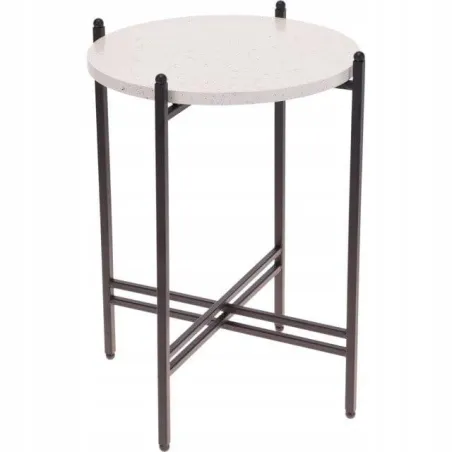 STOLIK KAWOWY SKŁADANY LOFT METALOWY MARMURKOWY 30 CM INDUSTRIALNY HOME STYLING COLLECTION
