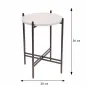 Stolik Kawowy Składany Loft Metalowy Marmurkowy 30 Cm Industrialny Home Styling Collection Stolik Kawowy Składany Loft Metalowy Marmurkowy 30 Cm Industrialny Home Styling Collection