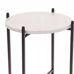 STOLIK KAWOWY SKŁADANY LOFT METALOWY MARMURKOWY 30 CM INDUSTRIALNY HOME STYLING COLLECTION
