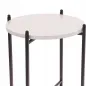 Stolik Kawowy Składany Loft Metalowy Marmurkowy 30 Cm Industrialny Home Styling Collection Stolik Kawowy Składany Loft Metalowy Marmurkowy 30 Cm Industrialny Home Styling Collection
