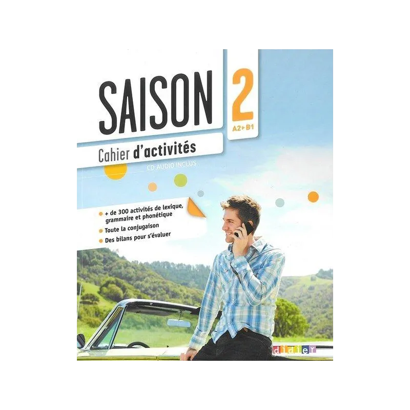 Saison 2 ćwiczenia  CD Audio poziom A2B1  Cartier Isabell, Dereeper Camille, Gomy Camille