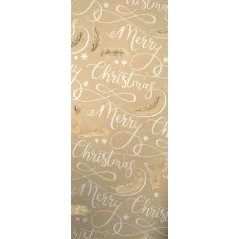 PAPIER DO PAKOWANIA PREZENTÓW ŻYCZENIA MERRY CHRISTMAS 150 X 70 CM