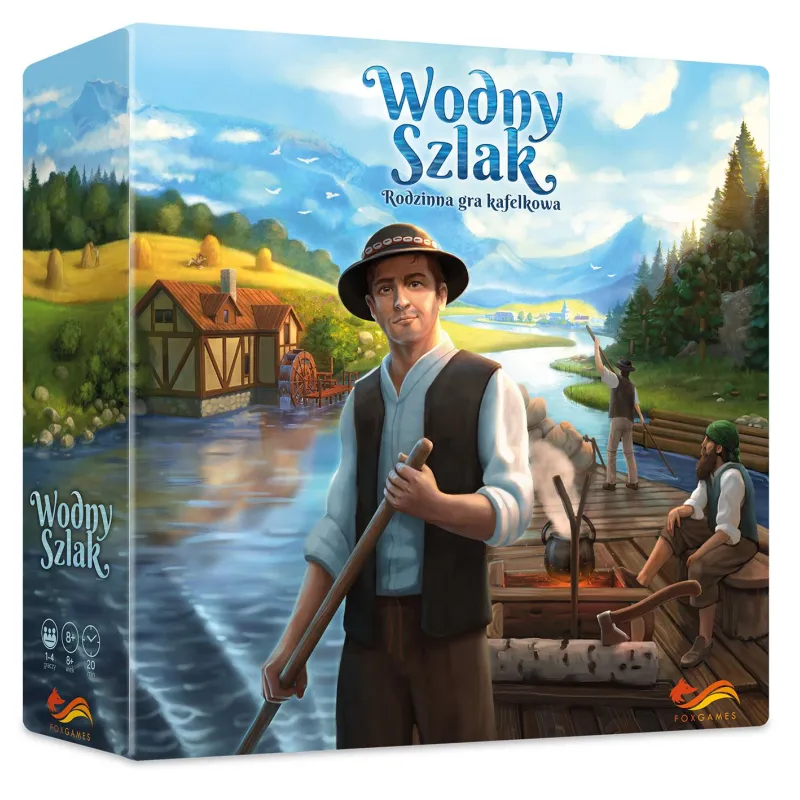 WODNY SZLAK RODZINNA GRA PLANSZOWA 8+