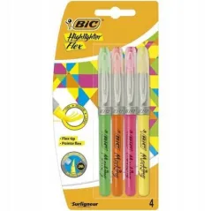 ZAKREŚLACZE BIC HIGHLIGHTER FLEX 4 KOLORY