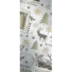 PAPIER DO PAKOWANIA PREZENTÓW ŚWIĄTECZNE SYMBOLE 200 X 70CM