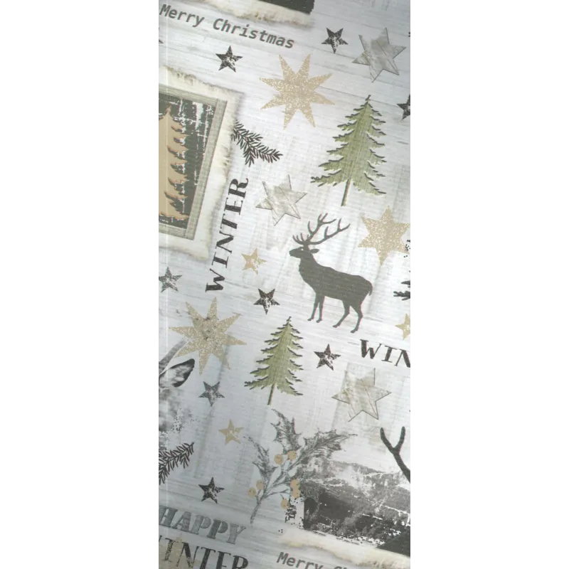 PAPIER DO PAKOWANIA PREZENTÓW ŚWIĄTECZNE SYMBOLE 200 X 70CM
