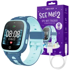 SMARTWATCH DLA DZIECI KIDS SEE ME 2 FOREVER KW-310 NIEBIESKI