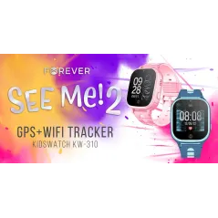SMARTWATCH DLA DZIECI KIDS SEE ME 2 FOREVER KW-310 NIEBIESKI
