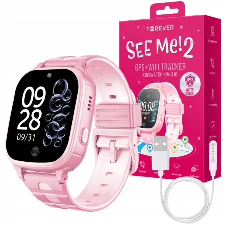 SMARTWATCH DLA DZIECI KIDS SEE ME 2 FOREVER KW-310 RÓŻOWY