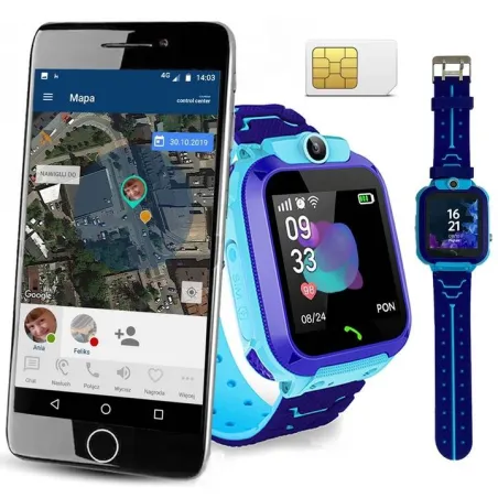 ZEGAREK SMARTWATCH  DZIECIĘCY CALMEAN EASY NIEBIESKI