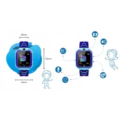 ZEGAREK SMARTWATCH  DZIECIĘCY CALMEAN EASY NIEBIESKI
