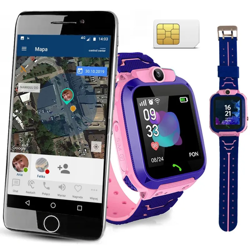 ZEGAREK SMARTWATCH  DZIECIĘCY CALMEAN EASY RÓŻOWY