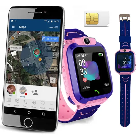 ZEGAREK SMARTWATCH  DZIECIĘCY CALMEAN EASY RÓŻOWY