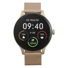 SMARTWATCH GARETT CLASSY ZŁOTY STALOWY