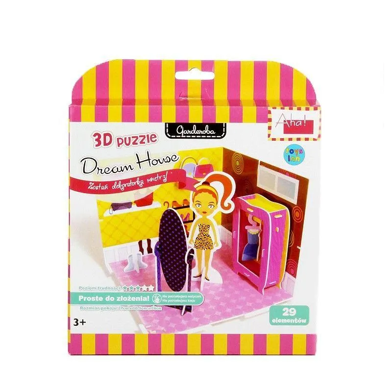 DREAM HOUSE GARDEROBA PUZZLE 3D 3+