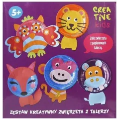 ZWIERZĘTA Z TALERZY ZESTAW KREATYWNY ZRÓB ZWIERZĘTA Z PAPIEROWYCH TALERZY 5+