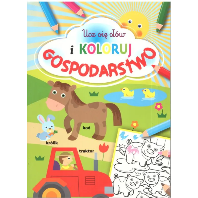 UCZĘ SIĘ SŁÓW I KOLORUJ GOSPODARSTWO 