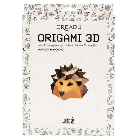 Origami Jeż 3D Origami Jeż 3D