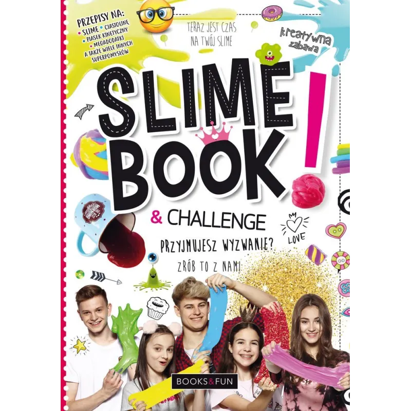 SLIME BOOK AND CHALLENGE PRZYJMUJESZ WYZWANIE? - Books and Fun