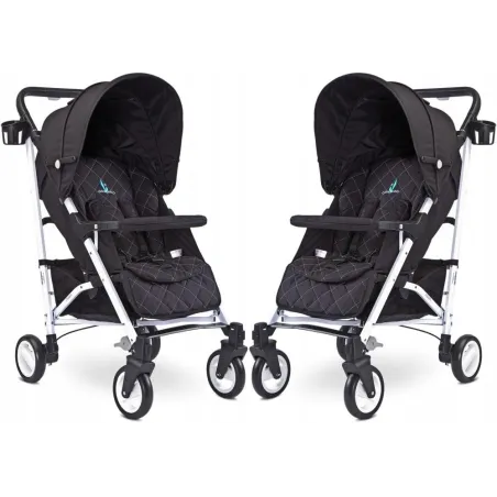 WÓZEK SPACEROWY CZARNY CARETERO SONATA BLACK 6M+