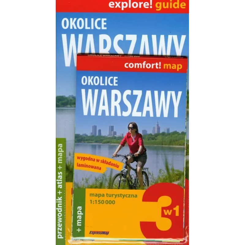 OKOLICE WARSZAWY. MAPA TURYSTYCZNA 1:150 000