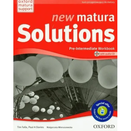 New Matura Solutions. PreIntermediate. Ćwiczenia. Język angielski Tim Falla