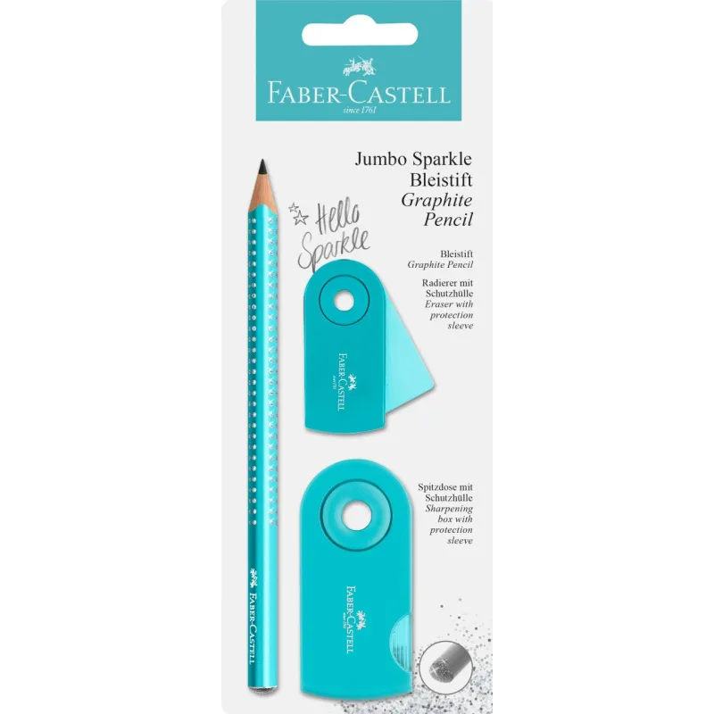 OŁÓWEK + GUMKA + TEMPERÓWKA FABER-CASTELL