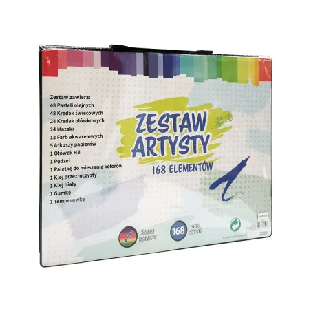 ZESTAW ARTYSTY 168 ELEMENTÓW