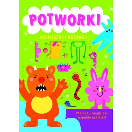 POTWORKI. ROZWIĄZUJ I KOLORUJ