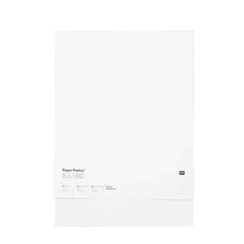 PAPIER LISTOWY BIAŁY 10 SZTUK A4
