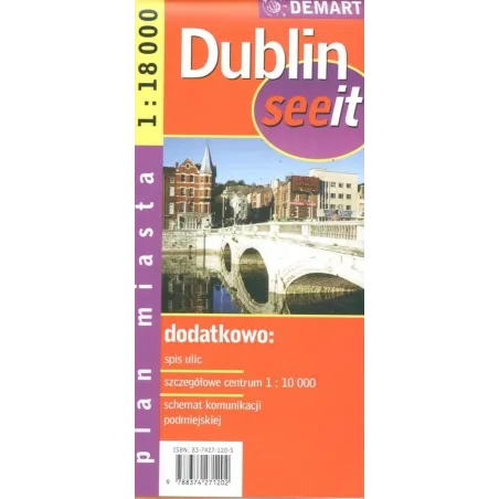 DUBLIN PLAN MIASTA 1:18 000