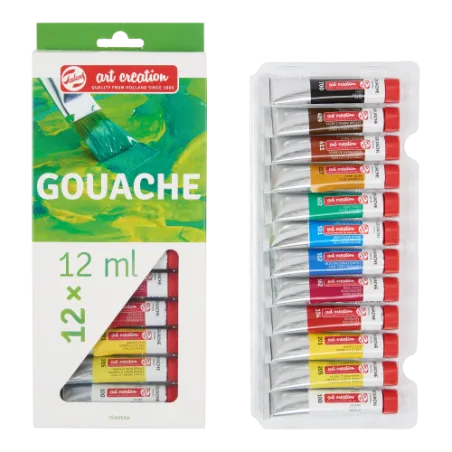 Zestaw Farb Gouache 12X 12 Ml Zestaw Farb Gouache 12X 12 Ml