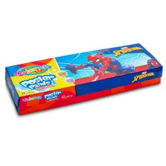 FARBY PLAKATOWE 12 KOLORÓW SPIDER MAN