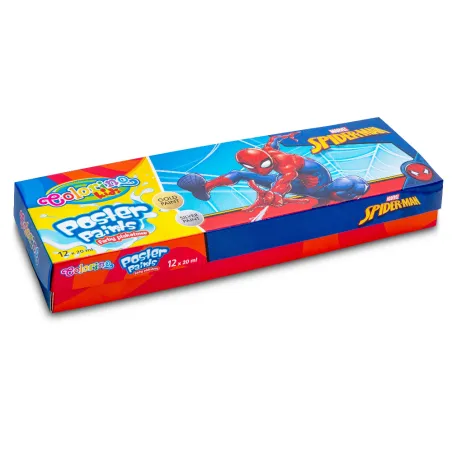 Farby Plakatowe 12 Kolorów Spider Man