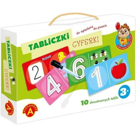 TABLICZKI CYFERKI SÓWKA MĄDRA GŁÓWKA GRA EDUKACYJNA 3+