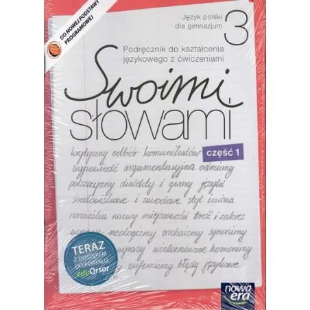 Swoimi Słowami 3. Język Polski Podręcznik Do Kształcenia Językowego Z Ćwiczeniami Dla Gimnazjum Swoimi Słowami 3. Język Polski Podręcznik Do Kształcenia Językowego Z Ćwiczeniami Dla Gimnazjum