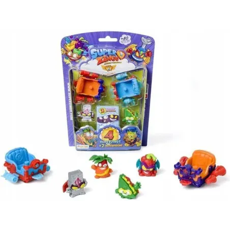 SUPER ZINGS 4 FIGURKI + 2 POJAZDY SERIA 5