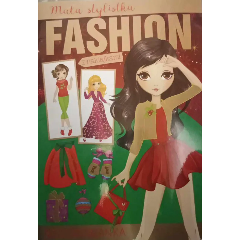 FASHION MAŁA STYLISTKA. KOLOROWANKA Z NAKLEJKAMI