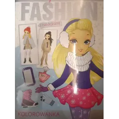 FASHION MAŁA STYLISTKA. KOLOROWANKA Z NAKLEJKAMI