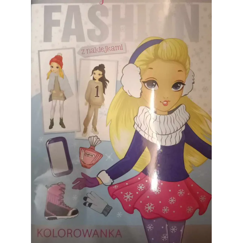 FASHION MAŁA STYLISTKA. KOLOROWANKA Z NAKLEJKAMI