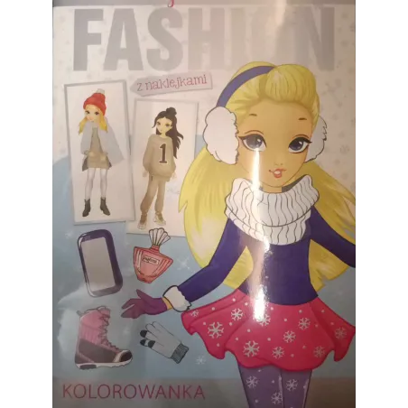 FASHION MAŁA STYLISTKA. KOLOROWANKA Z NAKLEJKAMI
