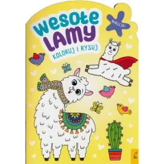 WESOŁE LAMY. KOLORUJ I RYSUJ