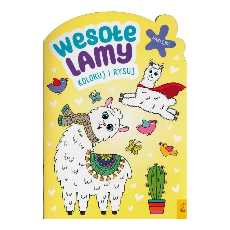 WESOŁE LAMY. KOLORUJ I RYSUJ