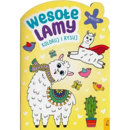 WESOŁE LAMY. KOLORUJ I RYSUJ