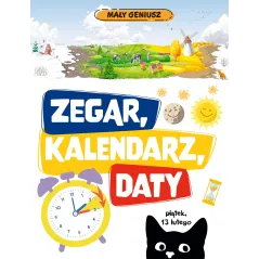 Zegar kalendarz daty. Mały geniusz