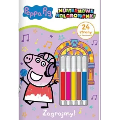 ŚWINKA PEPPA. ZAGRAJMY! NUMERKOWE KOLOROWANKI